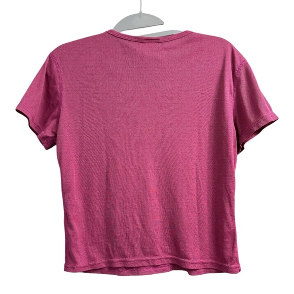 Patagonia Capilene Pink V-Neck Athletic Short Sleeve Top - Picture 3 of 9